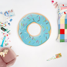 Retro Colorful Donuts Pattern Minimalist Fun Party