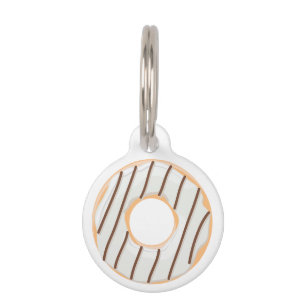 Retro Colorful Donuts Pattern Minimalist Fun Party Pet ID Tag