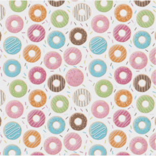 Retro Colorful Donuts Pattern Minimalist Fun Party Sticker
