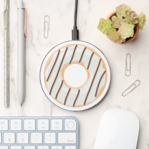 Retro Colorful Donuts Pattern Minimalist Fun Party Wireless Charger