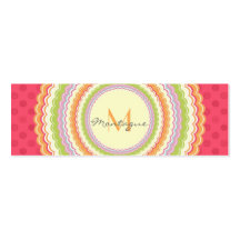 Retro Colorful Flower Power Monogram Appointment