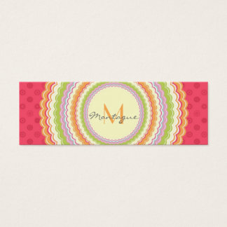 Retro Colorful Flower Power Monogram Appointment