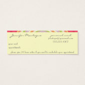 Retro Colorful Flower Power Monogram Appointment (Back)