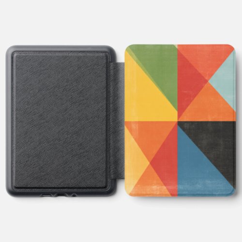 Retro Colorful Geometric Abstract Pattern Kindle Cover