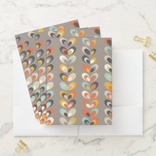Retro Colorful Geometric Shapes – Modern Aesthetic Pocket Folder