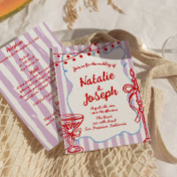 Retro Colorful Hand Drawn All In One Fun Wedding