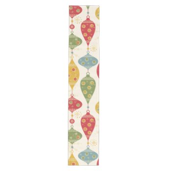 Retro Colorful Holiday Festive Christmas Medium Table Runner by All_About_Christmas at Zazzle
