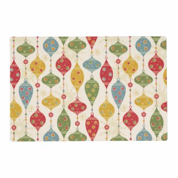 Retro Colorful Holiday Festive Christmas Placemat by All_About_Christmas at Zazzle
