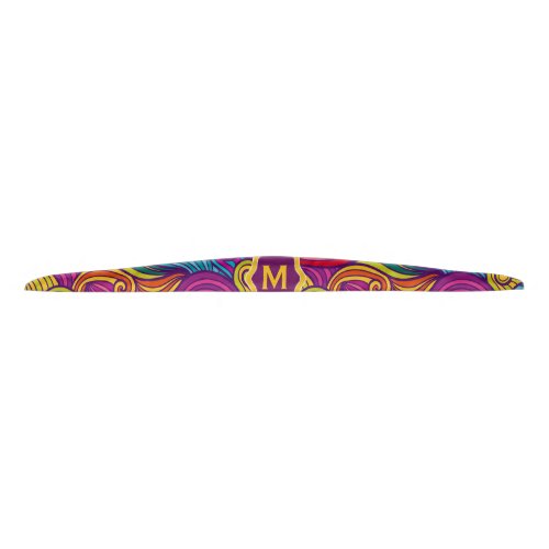 Retro Colorful Jewel Tone Swirly Wave Pattern Tie Headband