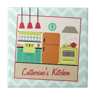 Retro Colorful Kitchen Tile