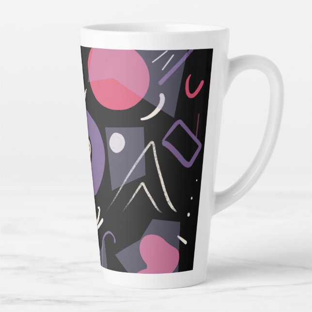 Retro colorful latte mugs (Right)