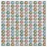 Retro Colorful Lips #15 Fabric