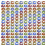 Retro Colorful Lips #23 Fabric