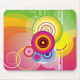 Retro colorful mousepad