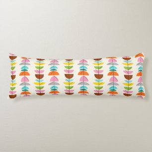 Retro Colorful Nests Body Pillow