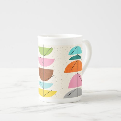 Retro Colorful Nests Bone China Bone China Mug