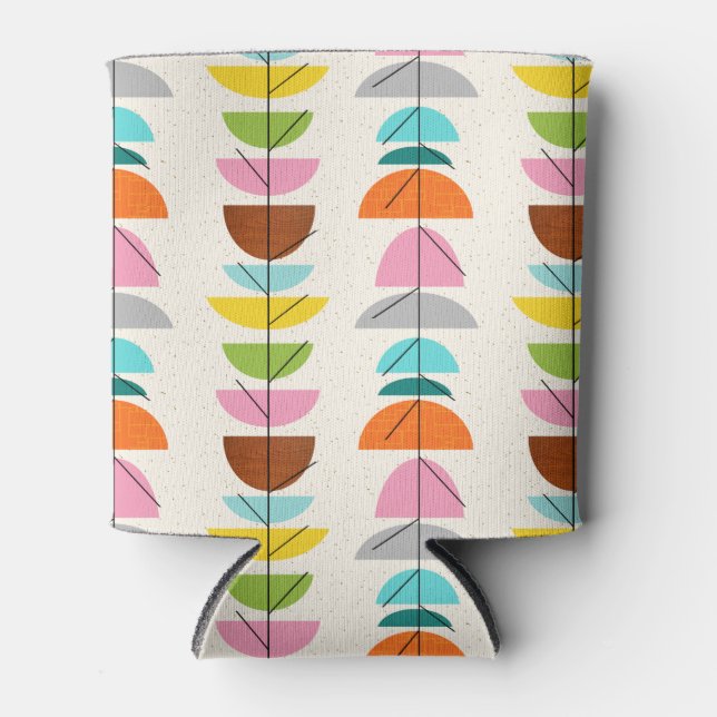 Retro Colorful Nests Can Cooler (Front)