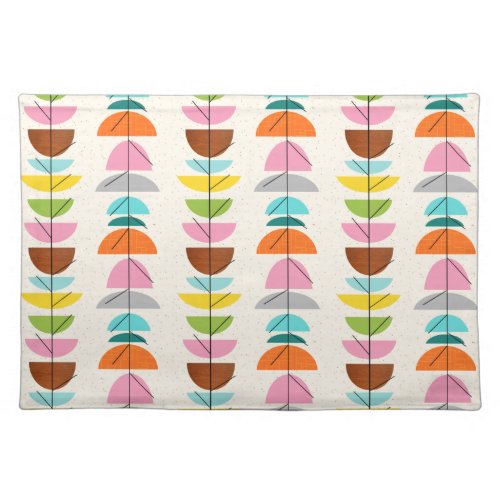 Retro Colorful Nests Cloth Placemat