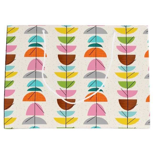 Retro Colorful Nests Gift Bag (Front)