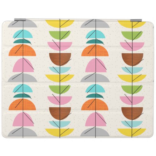 Retro Colorful Nests iPad Cover