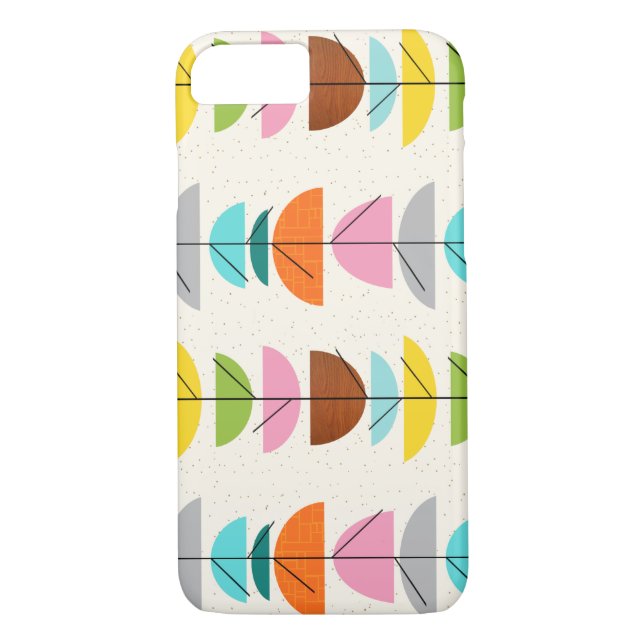 Retro Colorful Nests iPhone 7 Case (Back)