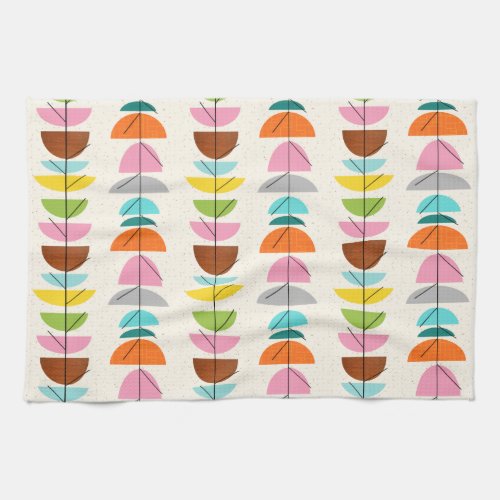 Retro Colorful Nests Kitchen Towels