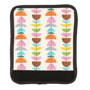 Retro Colorful Nests Luggage Handle Wrap