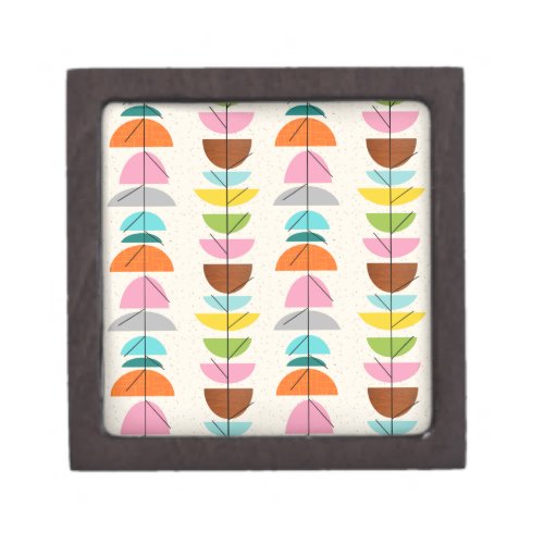 Retro Colorful Nests Magnetic Wooden Box