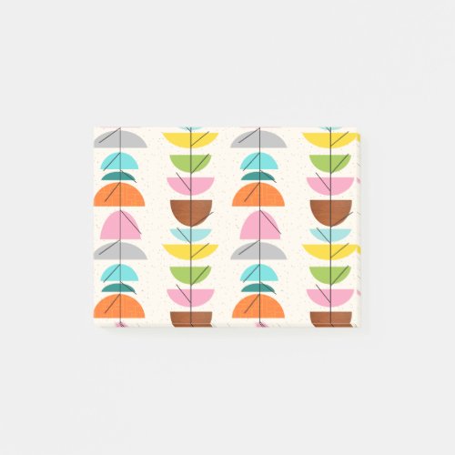 Retro Colorful Nests Post_It Notes