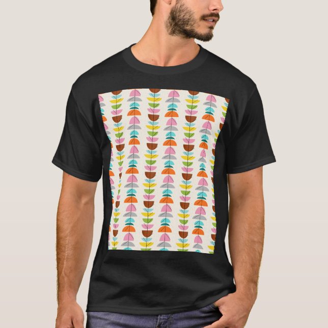 Retro Colorful Nests T-Shirt (Front)