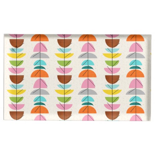 Retro Colorful Nests Table Card Holder