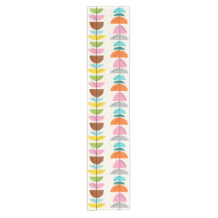 Retro Colorful Nests Table Runner