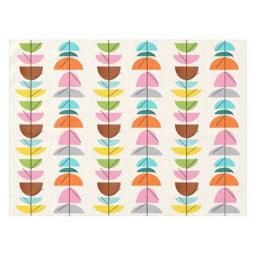 Retro Colorful Nests Tablecloth