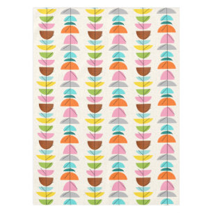 Retro Colorful Nests Tablecloth