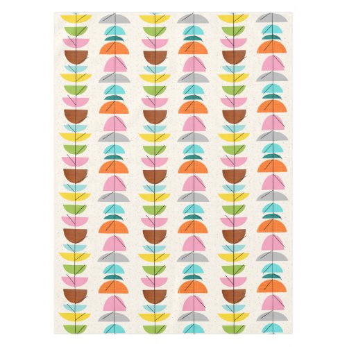Retro Colorful Nests Tablecloth