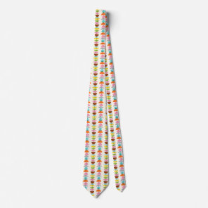 Retro Colorful Nests Tie