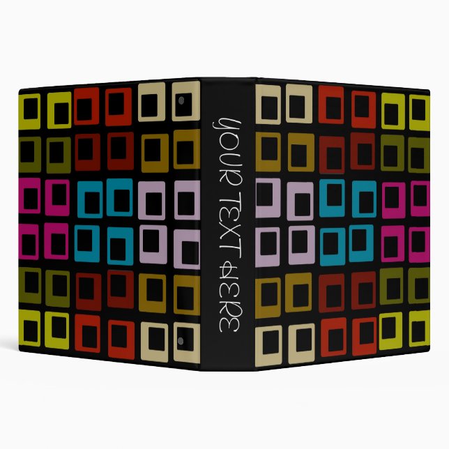 Retro Colorful Pattern Seamless Art Binder (Background)