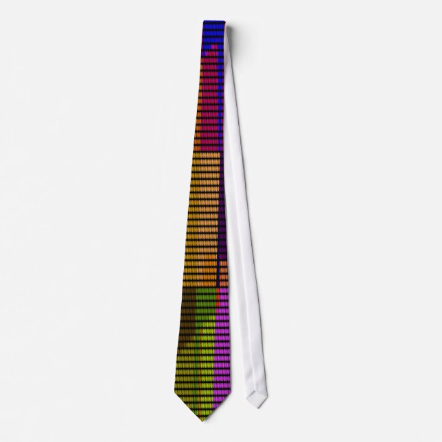 Retro Colorful Polka Dots Pop Art Tie (Front)
