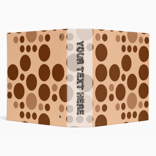 Retro colorful polka dots seamless graphic design binder