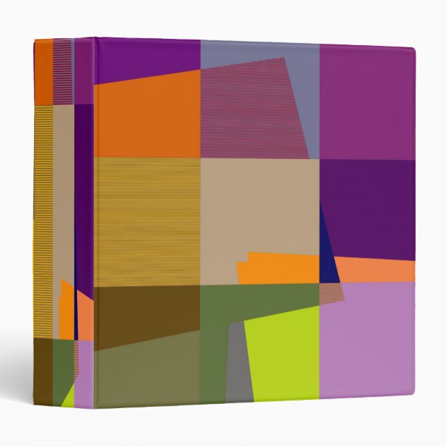Retro Colorful Pop Art Binders (Front/Spine)