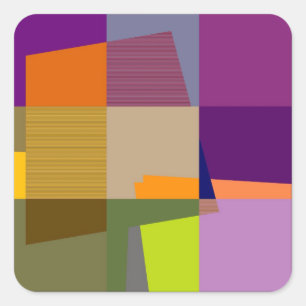 Retro Colorful Pop Art Stickers