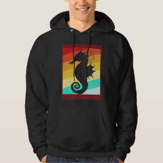 Retro Colorful Seahorse Hoodie