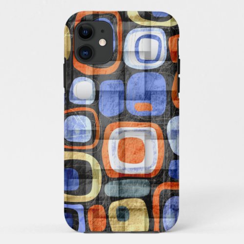 Retro colorful seamless art graphic design iPhone 11 case