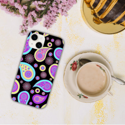 Retro Colorful Seventies Paisley Pattern