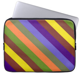Retro Colorful Stripes Modern Geometric Pattern 2 Laptop Sleeve