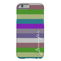Retro Colorful Stripes Pattern #19 Barely There iPhone 6 Case