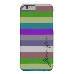 Retro Colorful Stripes Pattern #31 Barely There iPhone 6 Case