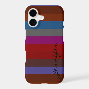 Retro Colorful Stripes Pattern #42 iPhone 17 Case