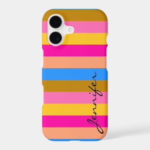 Retro Colorful Stripes Pattern #8 iPhone 17 Case