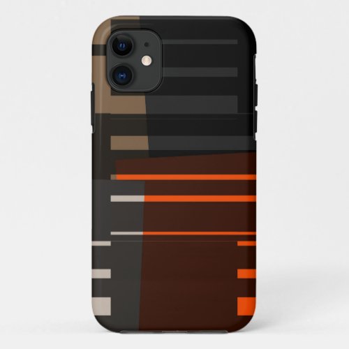 Retro Colorful Stripes Seamless iPhone 11 Case